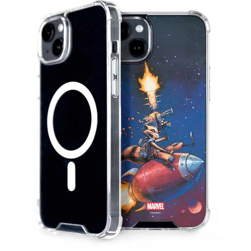 Marvel Rocket Raccoon Rocket Ride iPhone 15 MagSafe Case